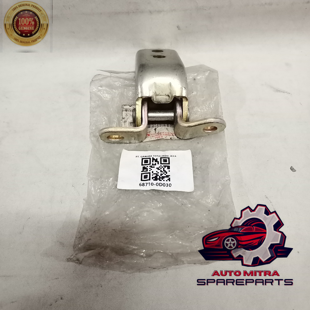 engsel pintu depan kanan bagian atas toyota vios 2002-2006 Original 68710-0D030