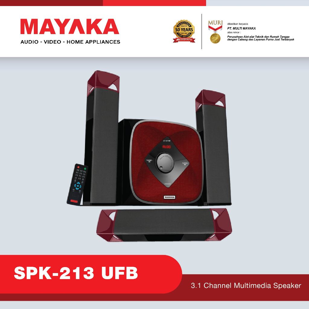 MAYAKA Speaker Aktif Multimedia - SPK-213U FB - Garansi Resmi 1 Tahun