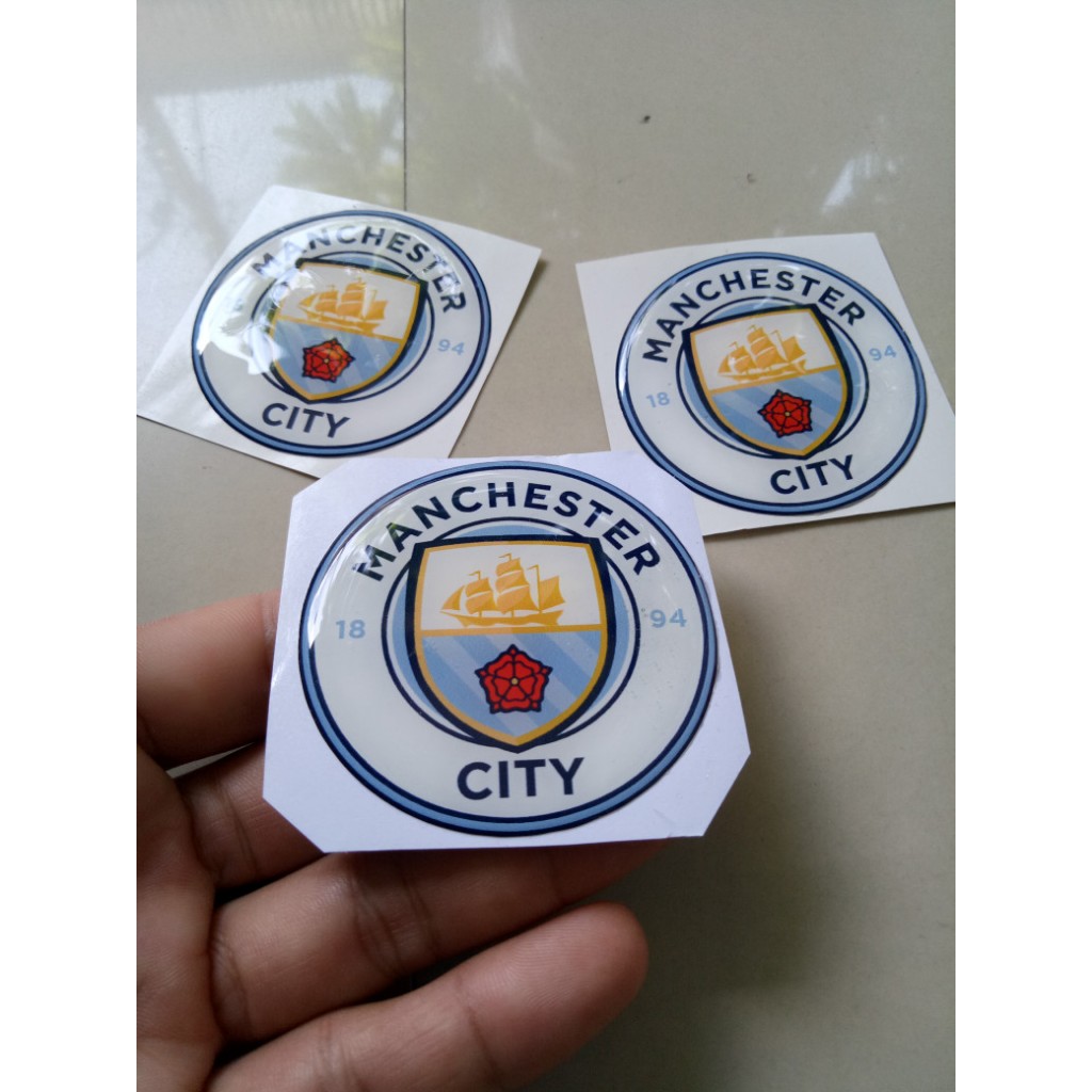 Stiker Timbul Manchester City