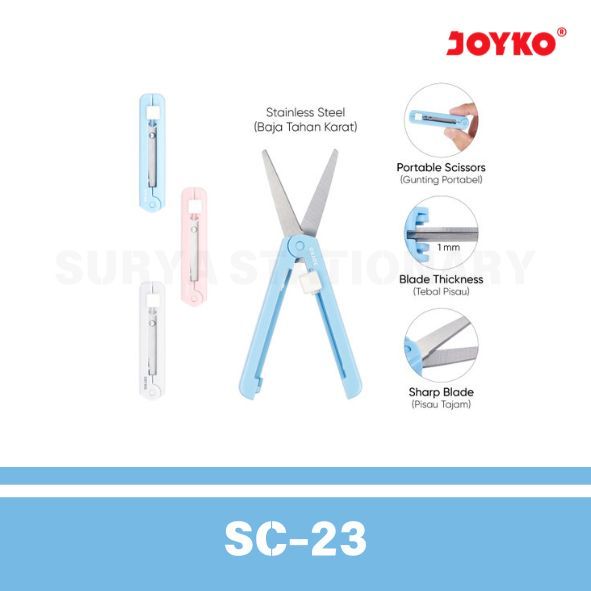 

(PCS) Gunting Mini Joyko SC-23 / Scissors Joyko SC-23