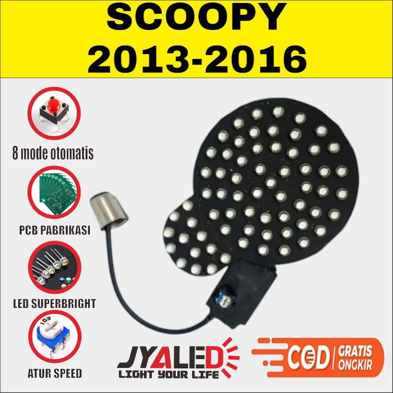 stoplamp running scoopy tahun 2013 - 2016