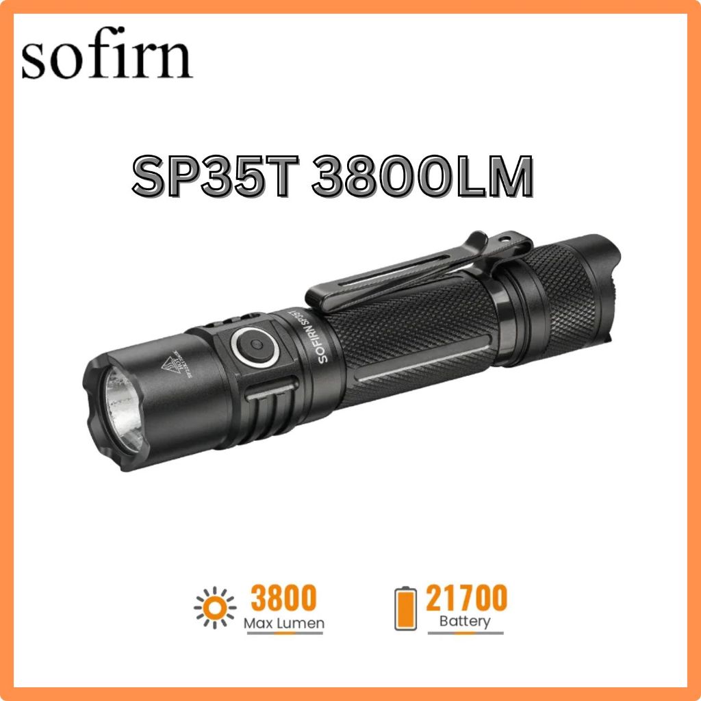 SOFIRN SP35T Rechargeable Tactical Flashlight 3800LM