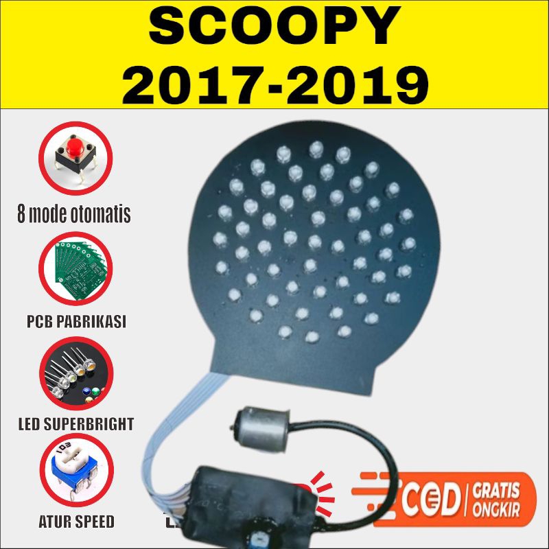 stoplamp running scoopy fi 2017 2018 2019