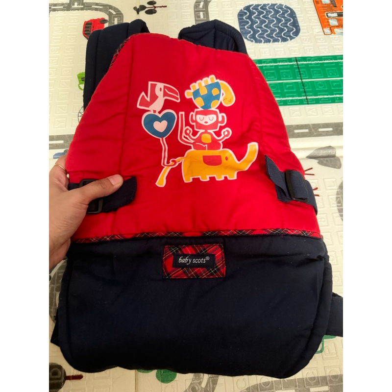 preloved gendongan ransel baby scots