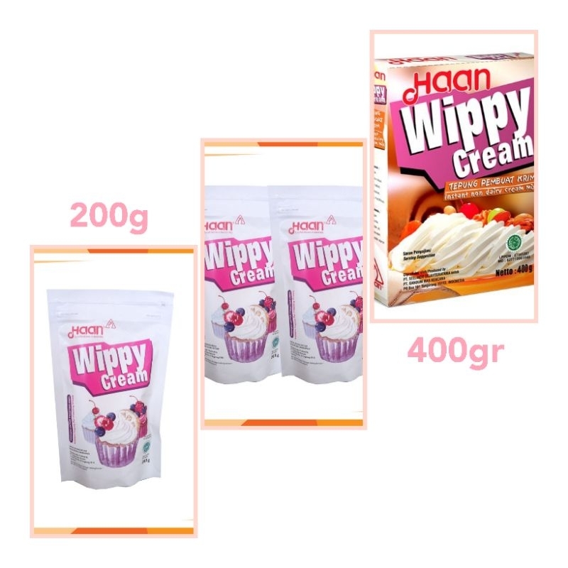 

Wippy cream 200 & 400gr