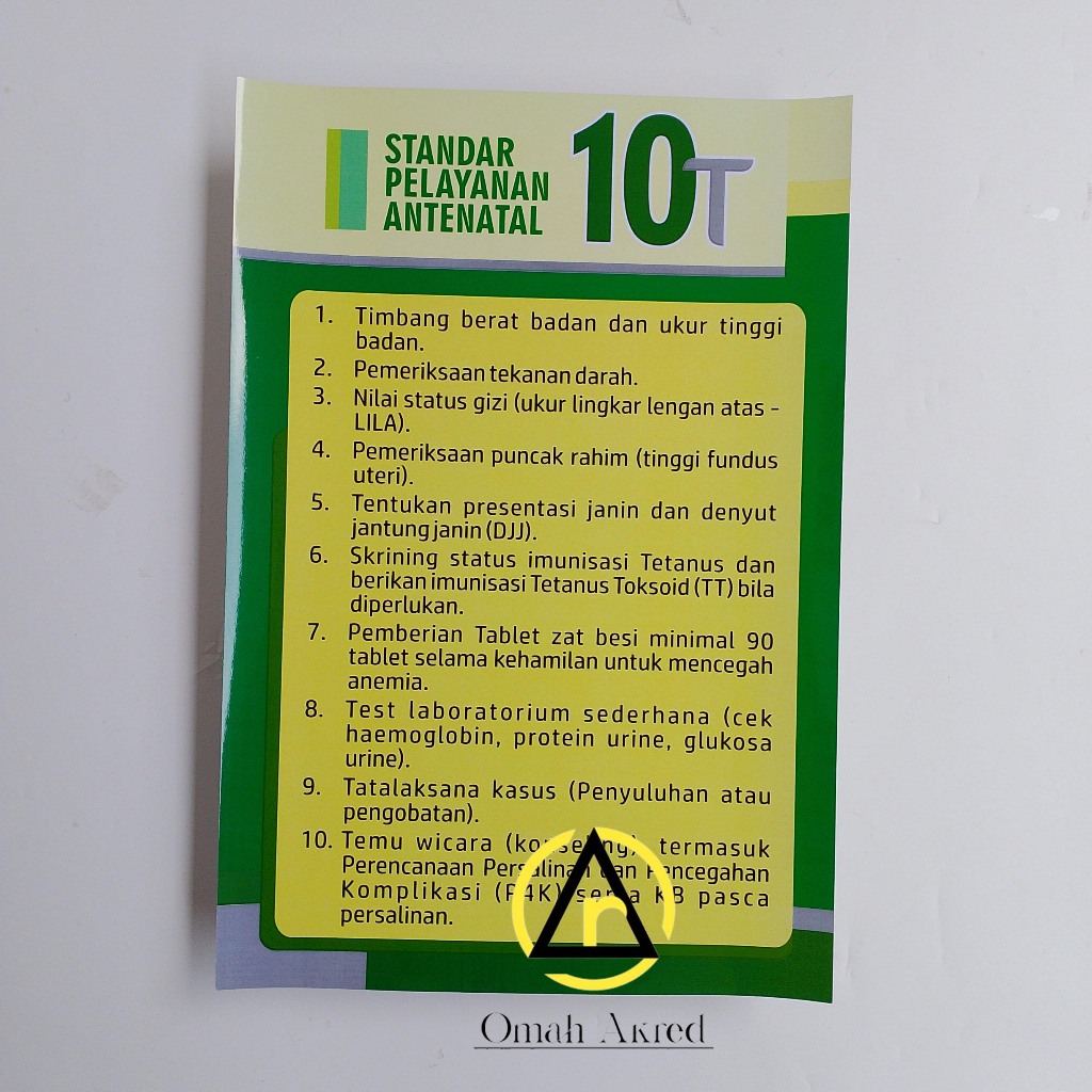Poster 10T Standar Pelayanan Antenatal - Poster Kebidanan - Poster Kesehatan