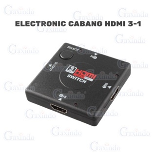 ELECTRONIC CABANG HDMI 3-1 E1303 ELEKTRONIK KABEL HDMI 3 ARAH KABEL HDMI LAPTOP PC KOMPUTER