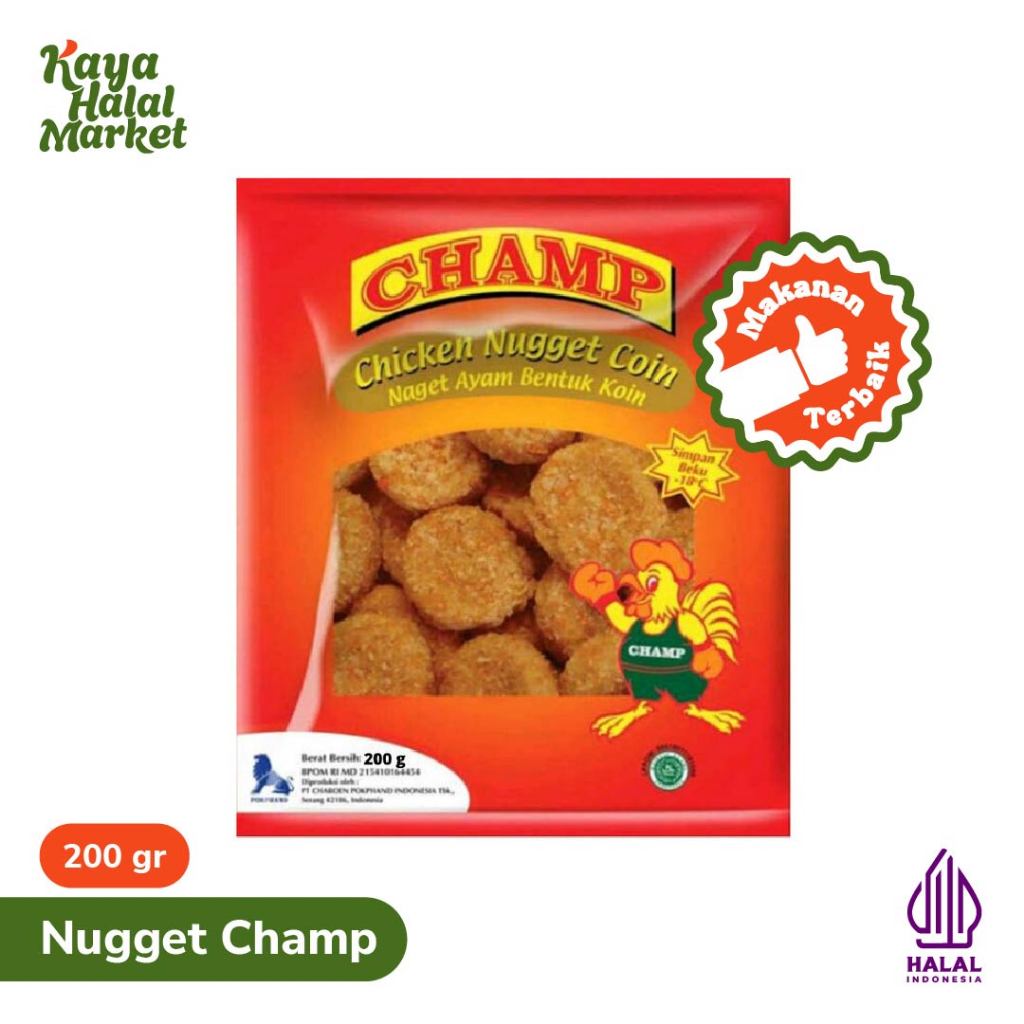 

Nugget Chicken Champ 200 gr Kaya Halal Market