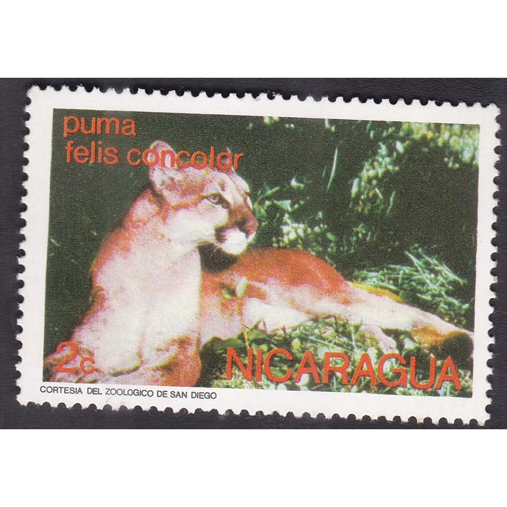 

A 10789 SATU BUAH PRANGKO NICARAGUA NOMINAL 2C TEMA PUMA FELIS CONCOLOR DENGAN KONDISI BELUM ADA CAP