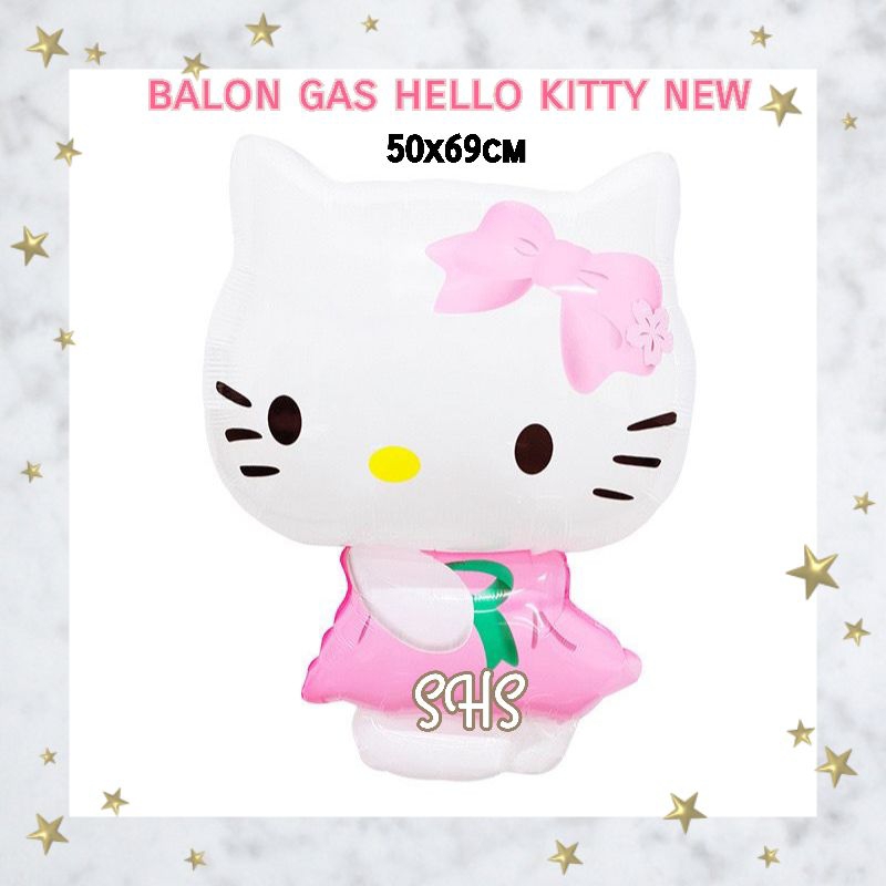 BALON GAS FOIL HELLO KITTY NEW  1 PAK 50 PIECES