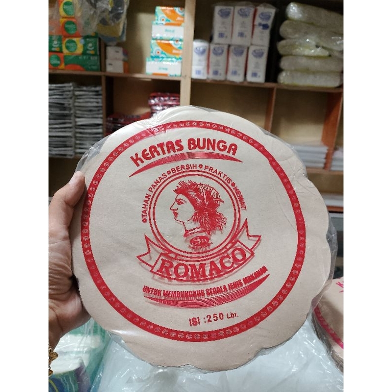 KERTAS BUNGA ROMACO / Kertas nasi Bunga romaco