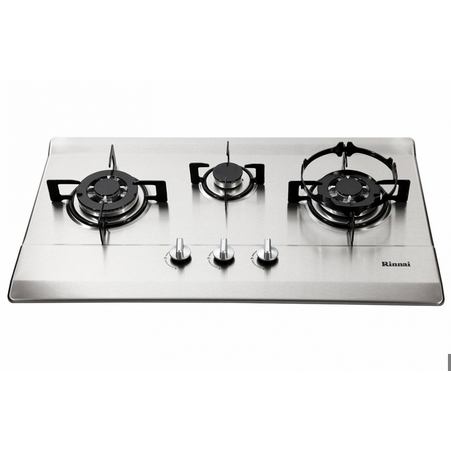 Rinnai Kompor Gas Tanam 3 Tungku Stainless Rinnai RB-713N (S) / RB713NS