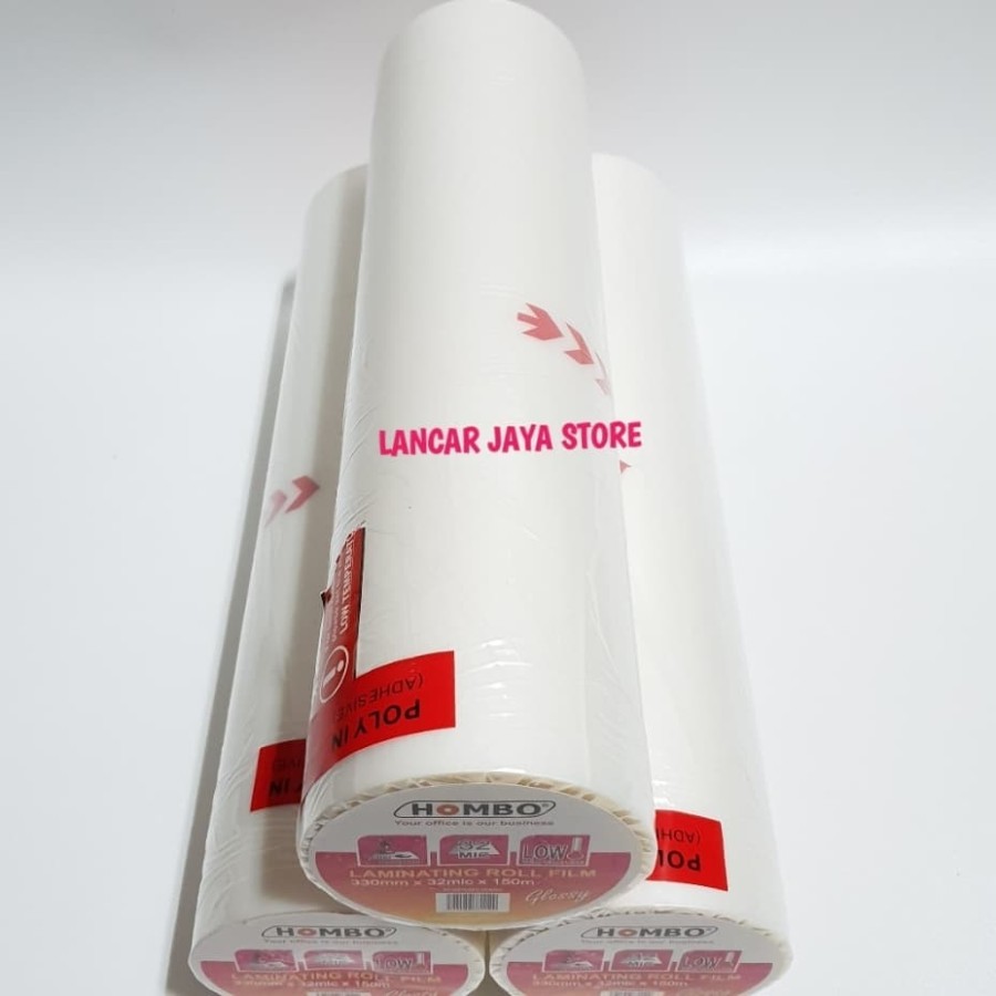 

Plastik Laminating Hombo Roll Glossy 330mm x 32Mic x 150m SF6