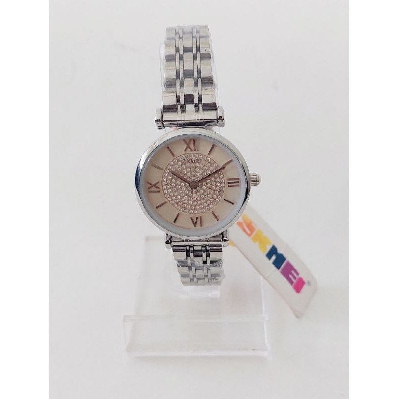 Jam Tangan Rantai Cewek SKMEI Silver Rose Gold Bulat Persegi Panjang Jam Tangan Dewasa Woman Ori