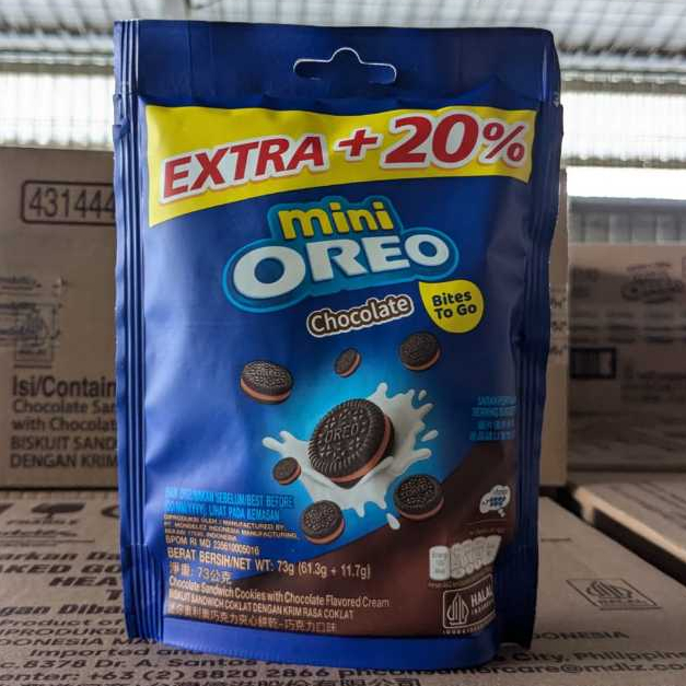 

OREO MINI NEW PRODUK IN POUCH EXTRA 20%, 73gr