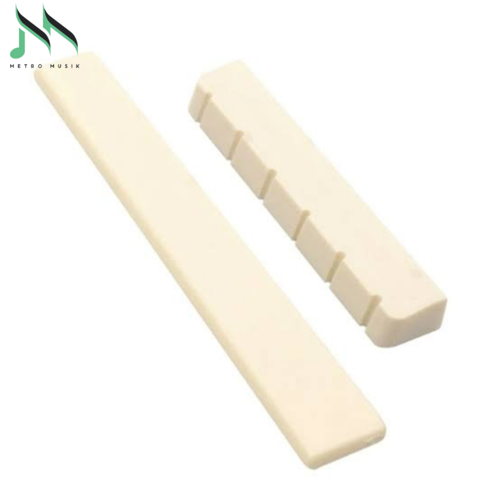 Saddle Nut untuk Gitar Classic Nylon - Saddle dan Nut Classic Tulang Asli