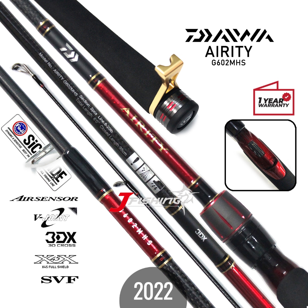Joran Galatama DAIWA AIRITY G 602MHS 602MS | 180cm Kolam Mas Bawal Lele Patin