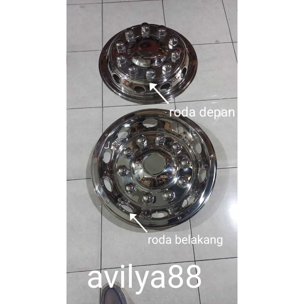 Wheell Dop Roda Truk Ring 20 Bahan stainless Bukan plat chrome