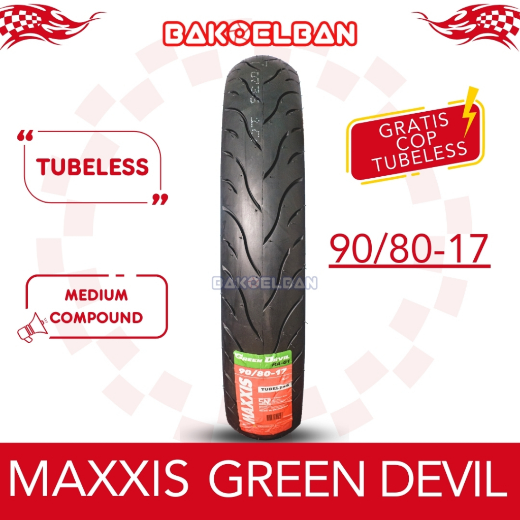 BAN MOTOR MAXXIS GREEN DEVIL 90/80-17