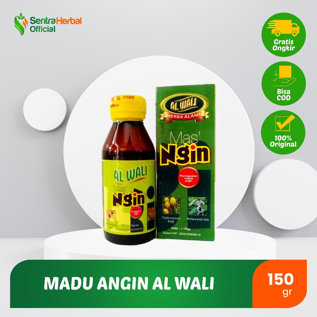 

Madu NGIN Angin Al Waly 150 gr Untuk Meredakan Masuk Angin