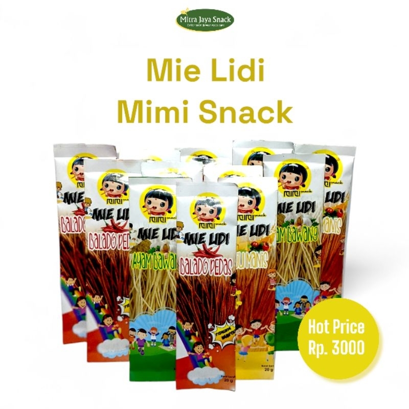 

Mie Lidi Mimi Snack Mie Lidi Termurah Enak Renyah Gurih Snack Kekinian