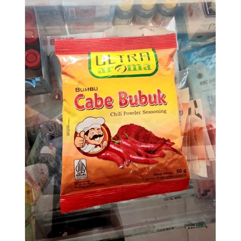 

Cabe Bubuk Ultra Aroma Kemasan Sachet 50gram