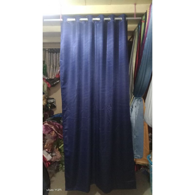 gorden polos biru laut abang mail ukuran jendela dan pintu