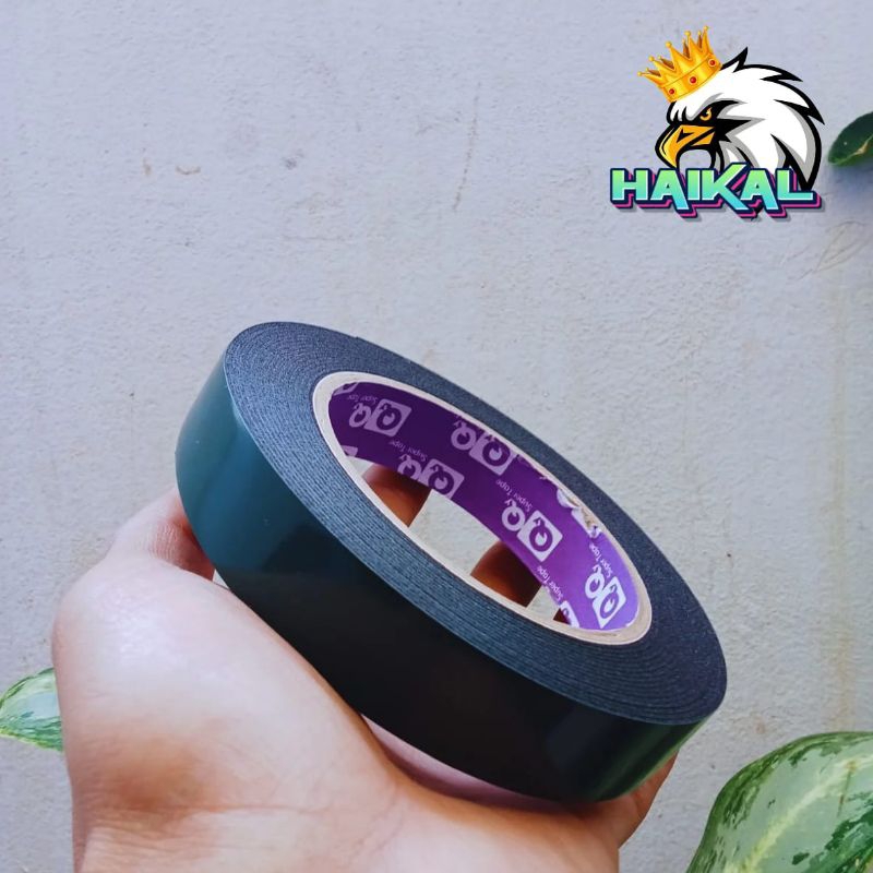 

Double Tape Foam 1 inch x 5 Meter / Lakban / Selotip Busa Hijau