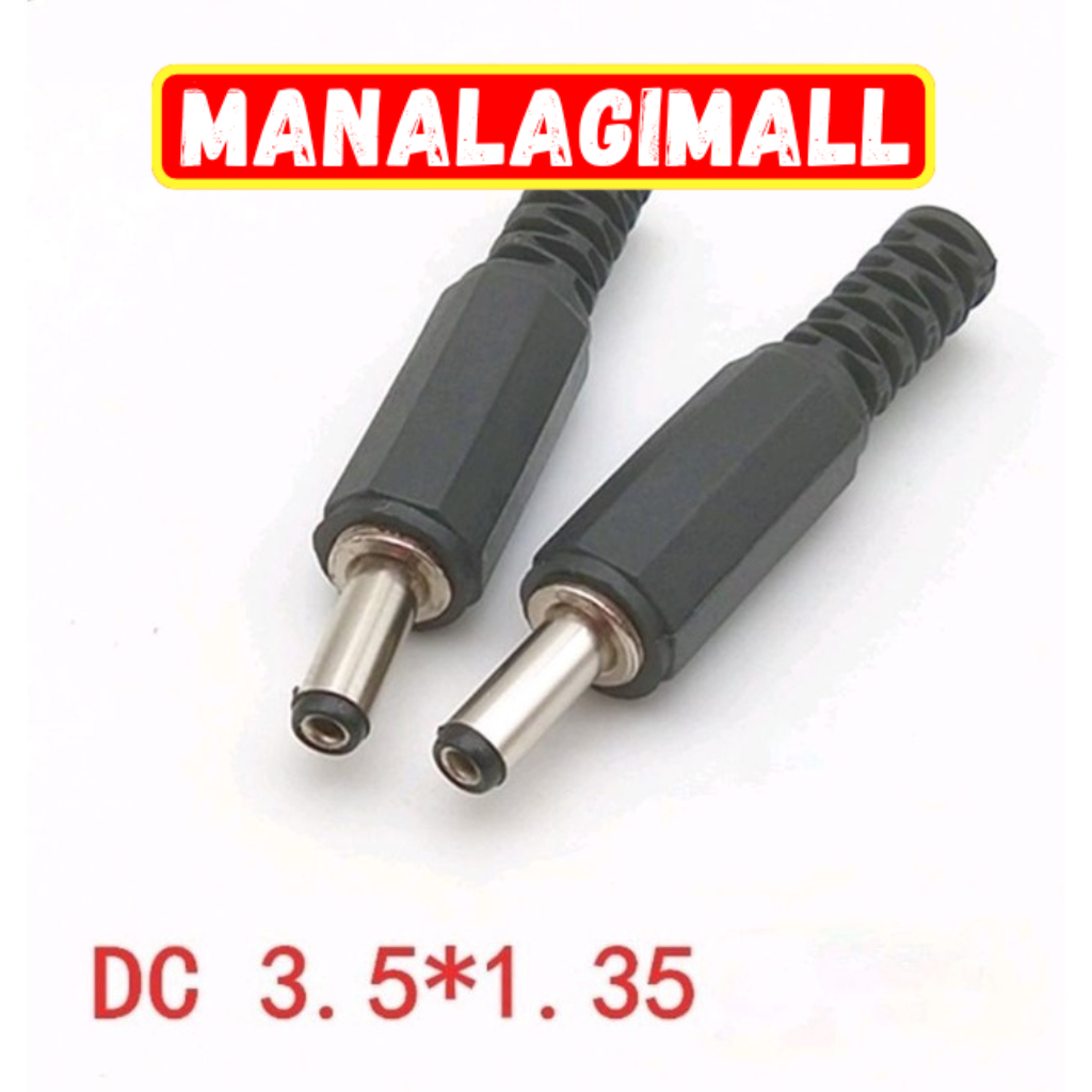 Konektor Jack DC Soket 3.5x1.3mm Male DC Power Socket Plug In Jack 3.5mm / jack dc 3,5 x 1,35 kepala
