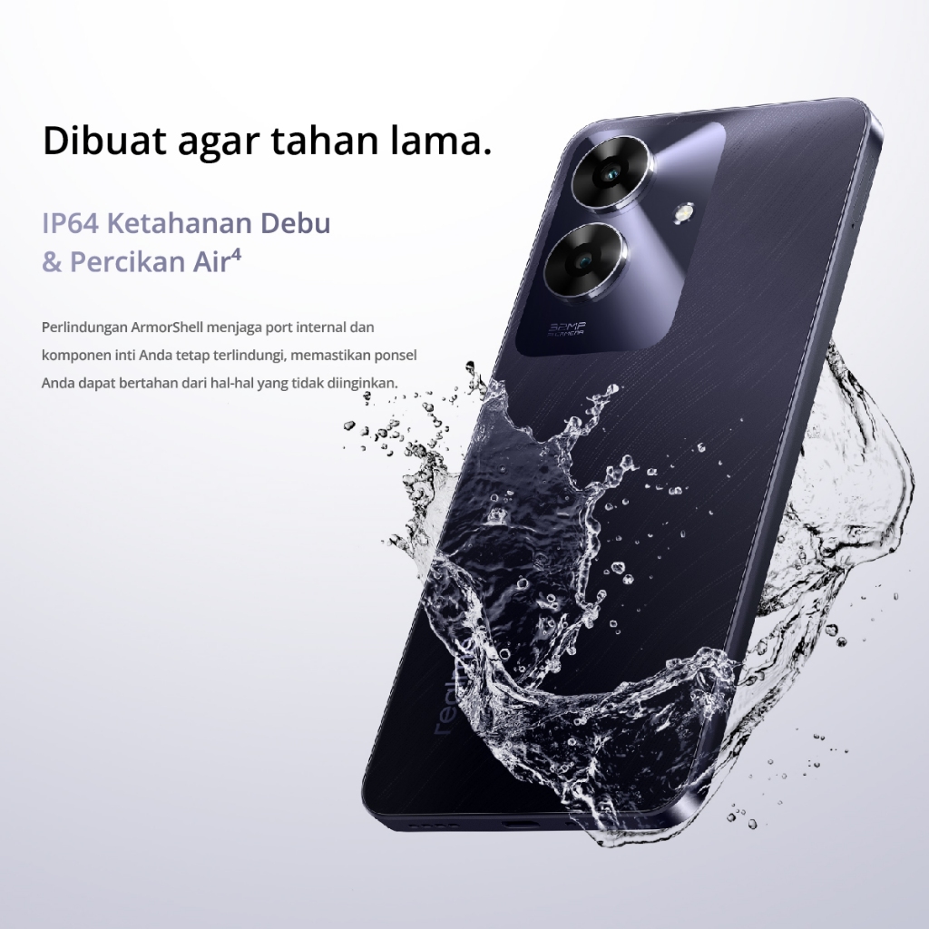 realme note 60 8GB*+256GB  ArmorShellTM Protection | TÜV Rheinland | 32MP Camera| 48- month Fluency | IP64 Dust & Water Resistance-3