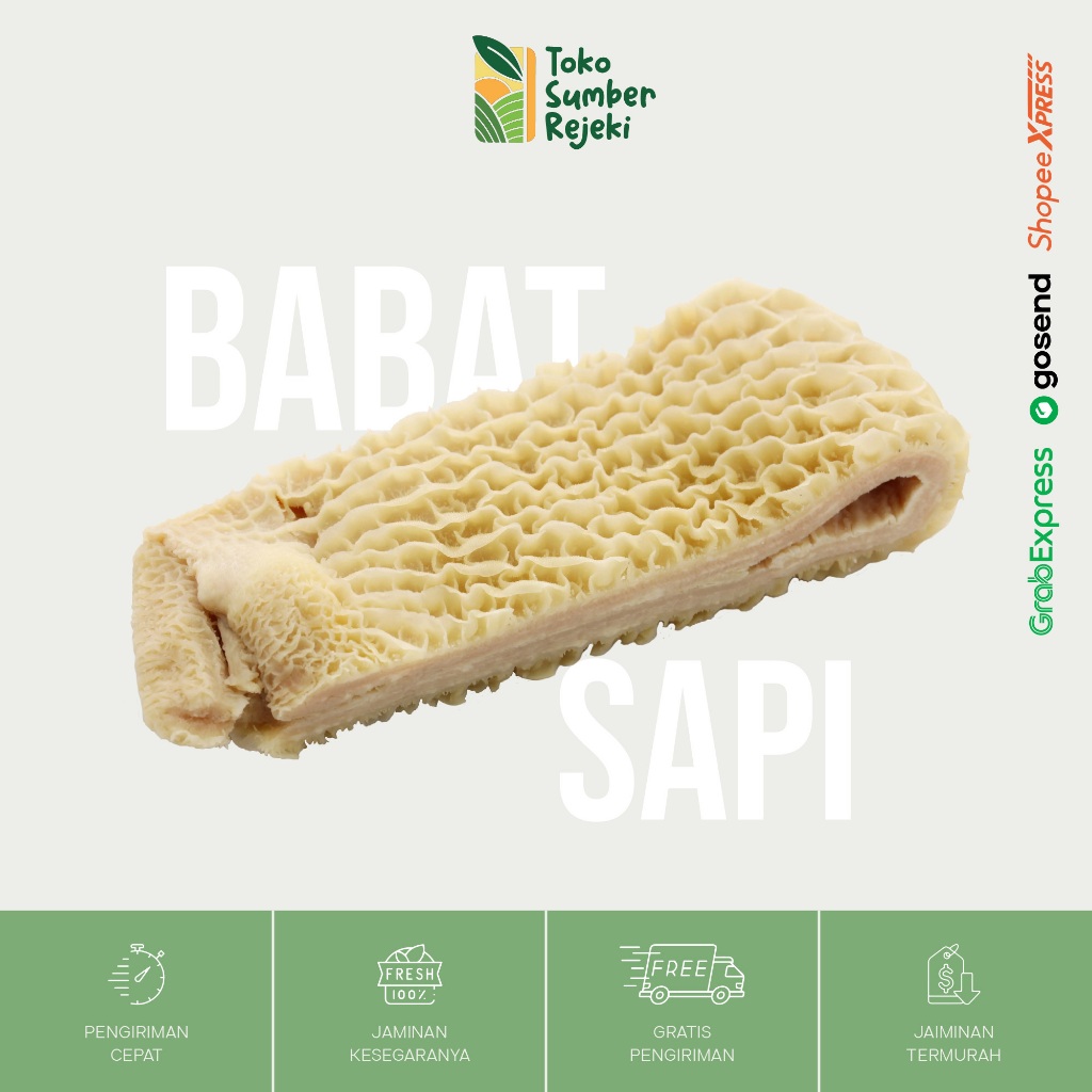 

Babat Sapi / Babat Handuk - Toko Sumber Rejeki Yogyakarta