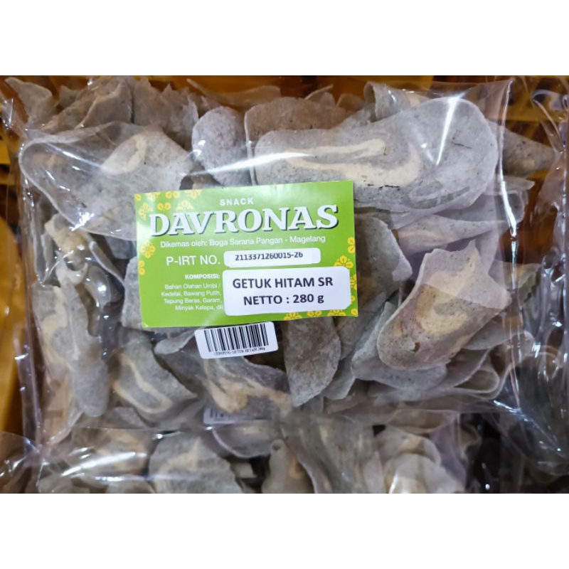 

Ceriping Getuk Hitam SR Davronas 280gr oleh-oleh khas Jogja Magelang Semarang Wonosobo Jateng DIY