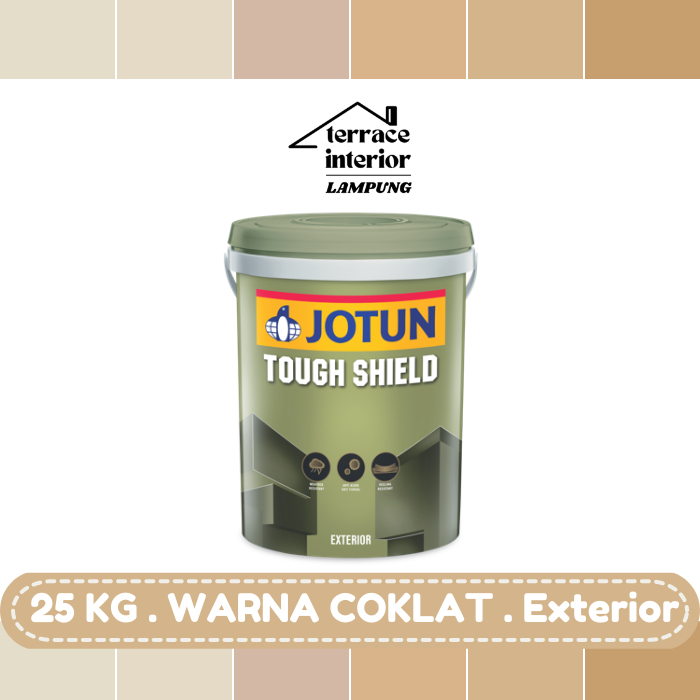 Cat Tembok Tough Shield Jotun warna Cokelat 25 kg