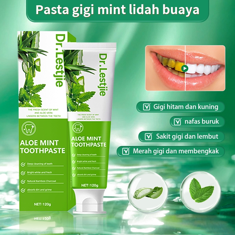【100%Asli】Pasta gigi bau mulut Pasta Gigi Pemutih Pasta gigi odol  Pasta gigi lidah buaya Memutihkan