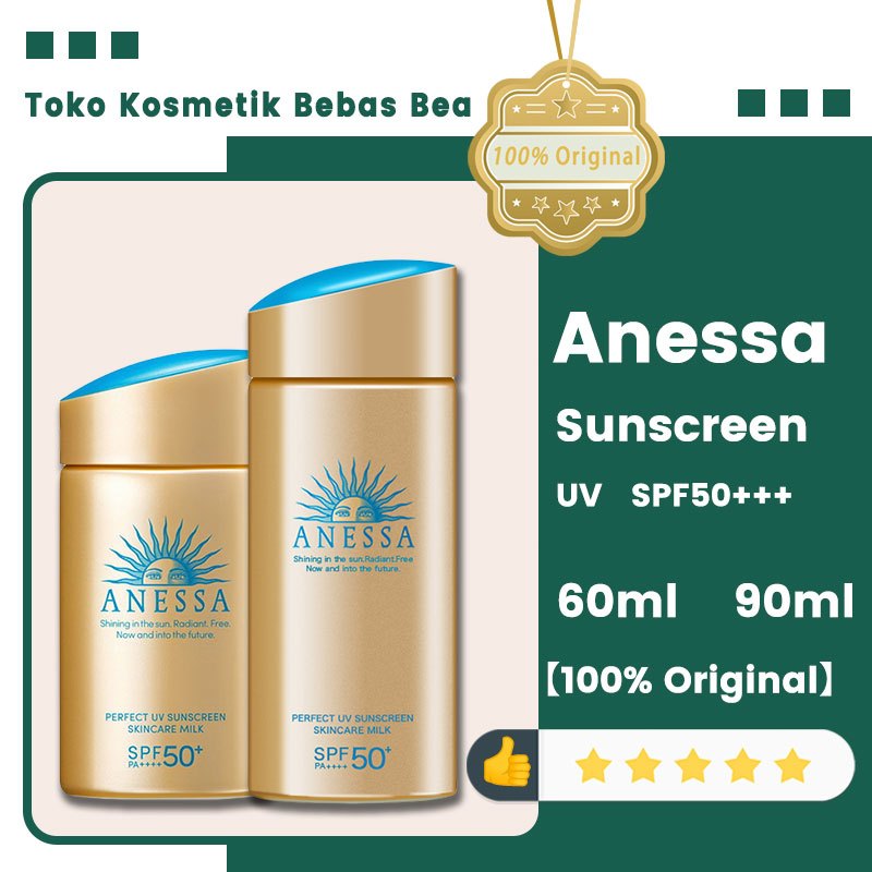 【100% Asli】Anessa Sunscreen/Anessa Perfect UV Sunscreen Skincare Milk/Anessa Perfect UV Sunscreen/Su