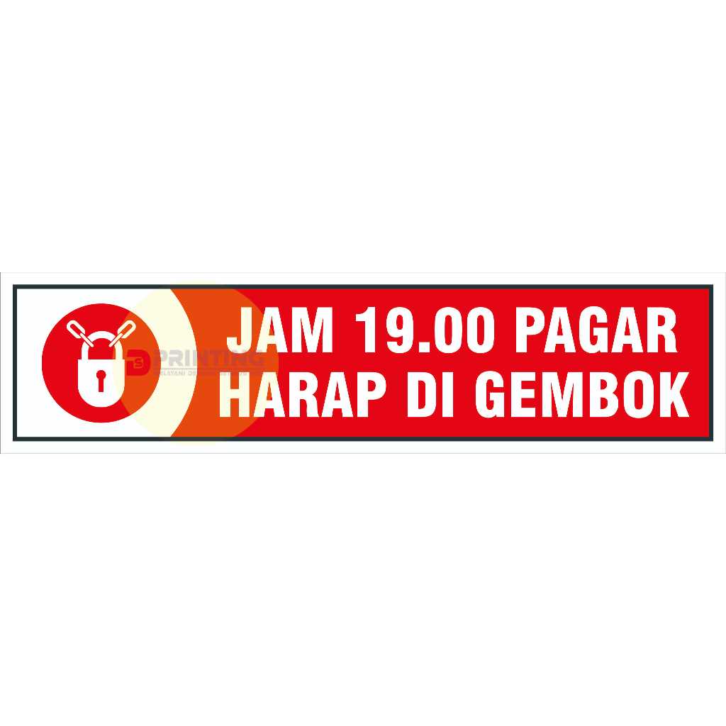 

STIKER PAGAR HARAP DIGEMBOK ( info lebih lengkap baca deskripsi )