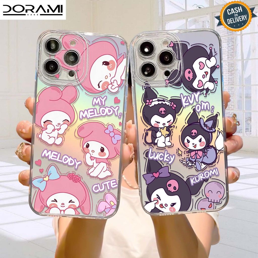 Case Hologram OPPO A5S A11K A12 A7 A15 A15S A57 A77S A58 4G Motif ( 03 ) Softcase Hologram Bening Te