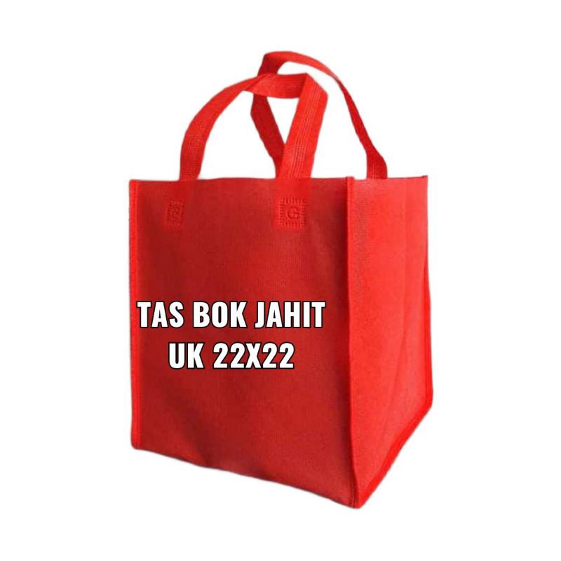 

•Lusinan• Tas Tali Spunbond Box Kotak Jahit 22x22 isi 12pcs