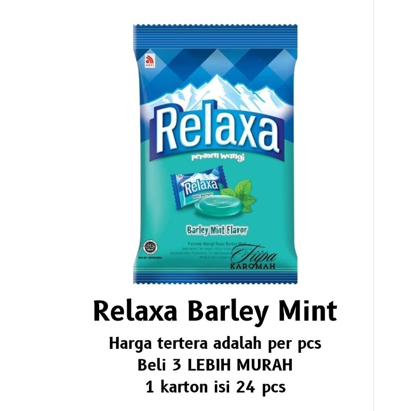 

Permen Relaxa Zak Barley Mint 125 gram