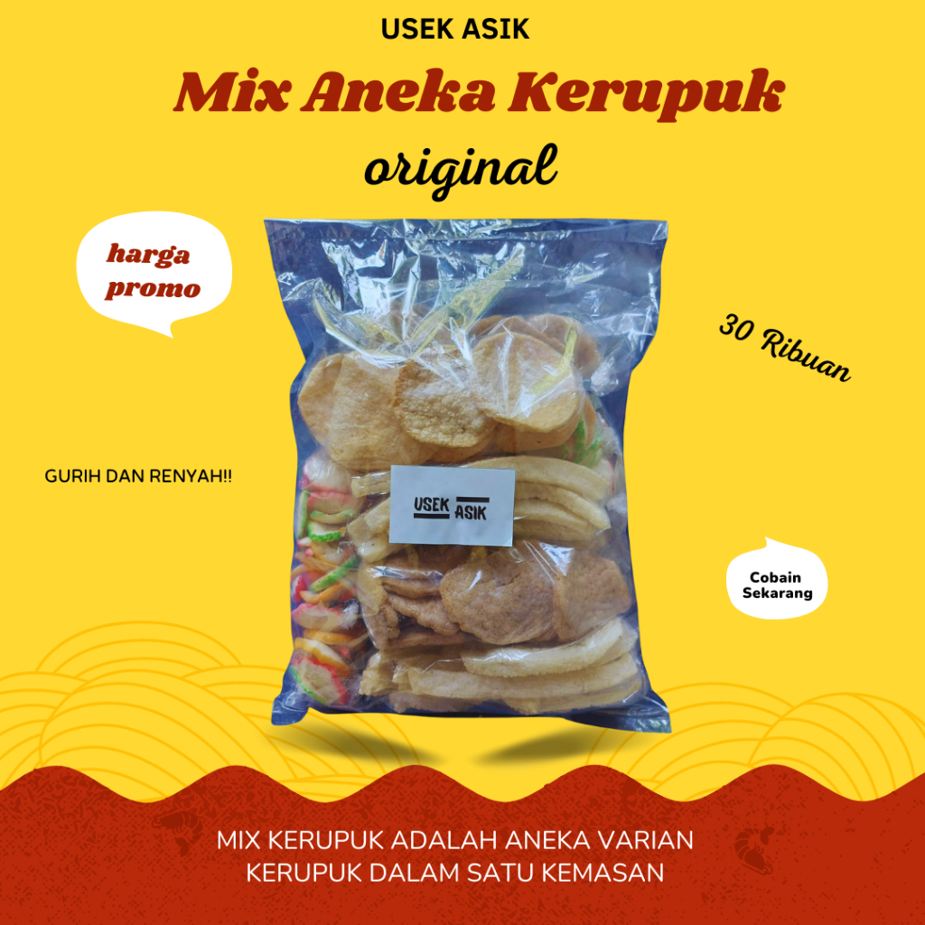 

Mix kerupuk murah 30 ribuan enak gurih