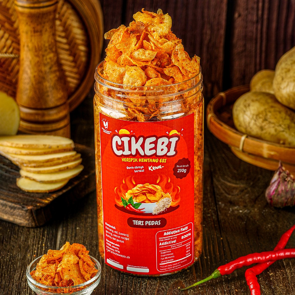 

Keripik Kentang Ebi Teri Pedas 210 gr | CIKEBI