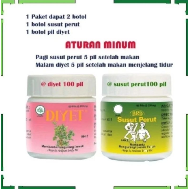 PAKET PELANGSING DIYET DAN SUSUT PERUT BOROBUDUR HERBAL ALAMI ORIGINAL