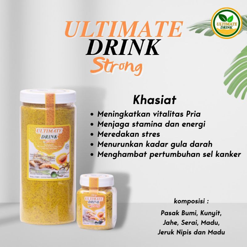 

ULTIMATE DRINK STRONG Minuman pasak bumi Penambah stamina Minuman kesehatan Minuman herbal Minuman jamu Minuman serbuk jahe Minuman jahe Minuman jamu herbal kunyit serai madu jeruk nipis,gula aren pasak bumi resep dr Zaidul Akbar dr Zaidul Akbar