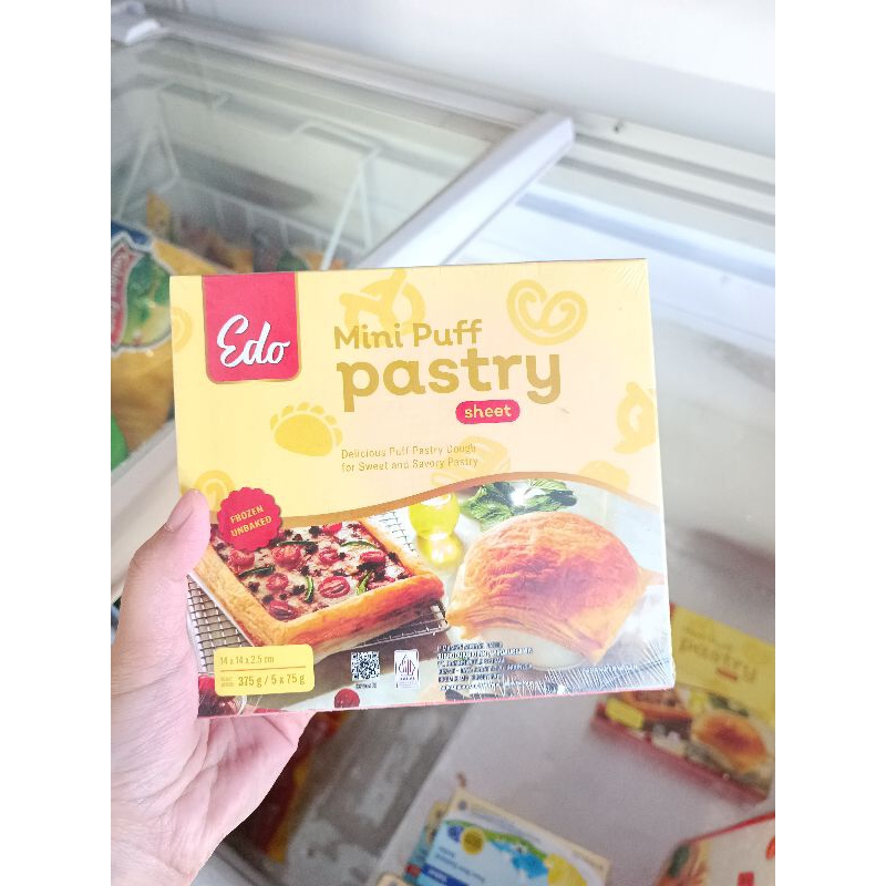 

[ 375 GRAM ] BACA DESKRIPSI Mini Edo Puff Pastry 375 Gram