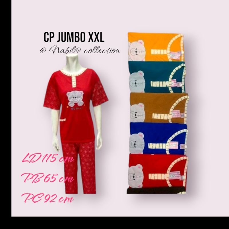 BAJU TIDUR CP XXL 3L BAHAN KAOS JUMBO