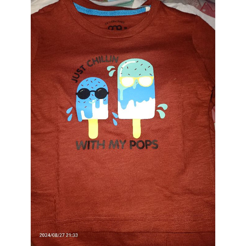 QNA - KAOS ANAK / QNA KAOS ANAK ICE CREAM MAROON