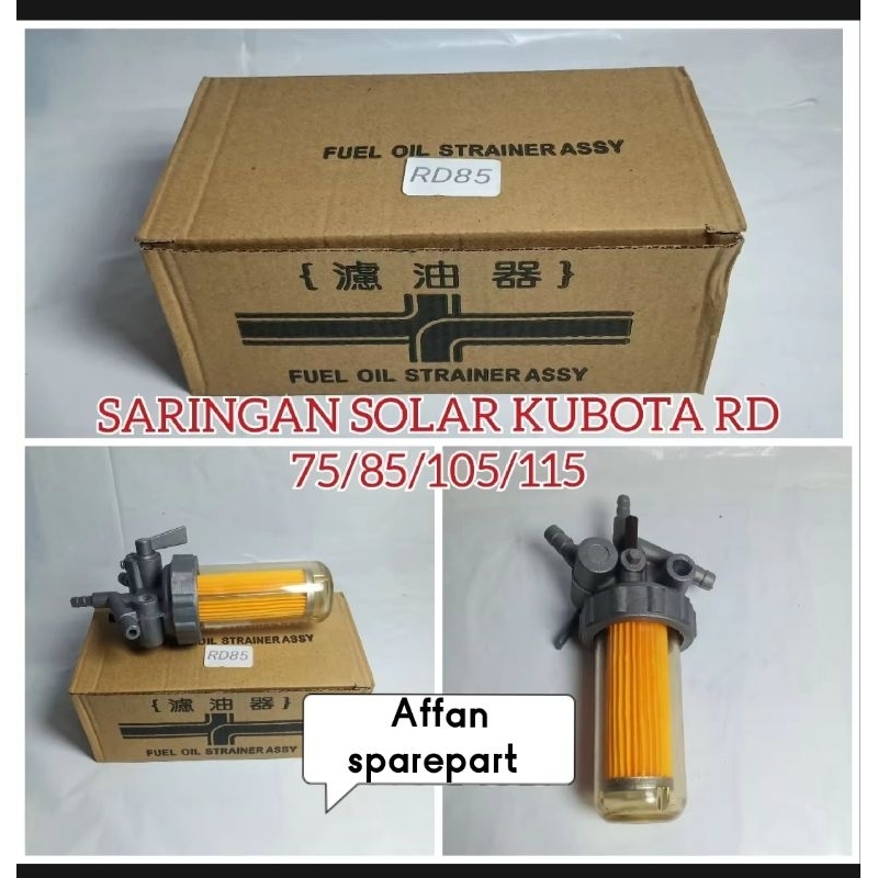 FILTER SOLAR / SARINGAN SOLAR KUBOTA RD 75 / RD 85 FUEL OIL FILTER ASSY KUBOTA RD 75 / RD 85