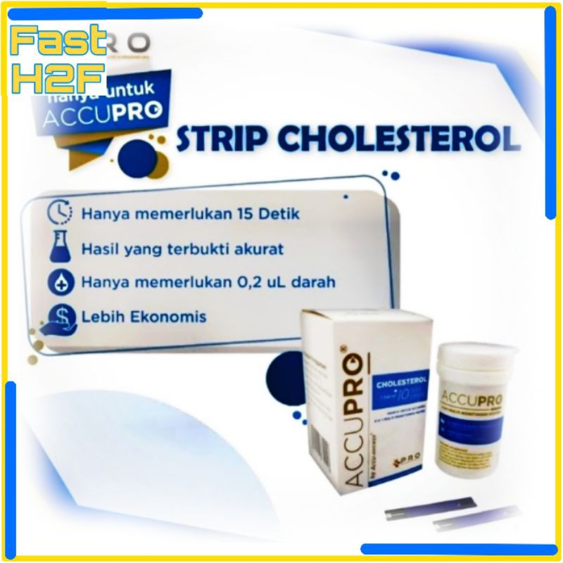 Strip Cek Kolesterol Accupro/Strip Kolesterol/Strip Accupro