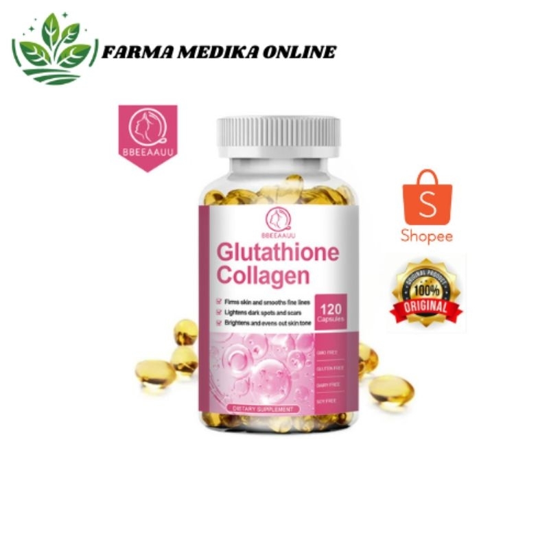 BBEEAAUU Glutathione Collagen Capsules Whitening Skin Anti Aging Collagen Glow Capsule Beauty