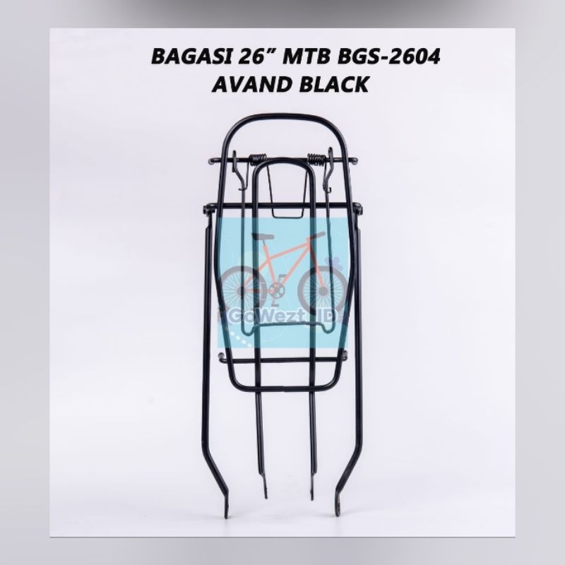 Bagasi Boncengan Jok Belakang Besi Sepeda Ukuran 26 AVAND Besi Hitam MTB Mini Jengki | High Quality